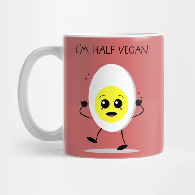 I am half vegan egg by Coowo22